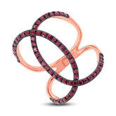 1.00ct Ruby 14k Rose Gold Lady's Ring